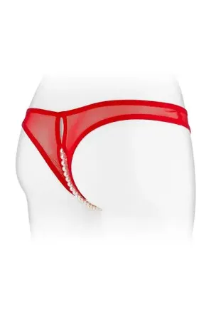 Трусики з перлинами і доступом Fashion Secret Sophie Red Львів