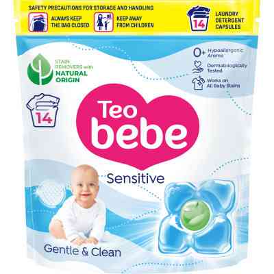 Капсули для прання Teo bebe Cotton Soft Сaps Sensitive 14 шт. (3800024045783) Вінниця