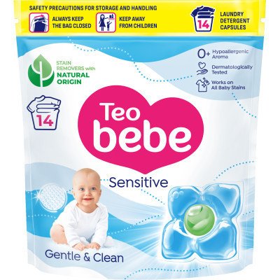 Капсули для прання Teo bebe Cotton Soft Сaps Sensitive 14 шт. (3800024045783) Вінниця - фото 1