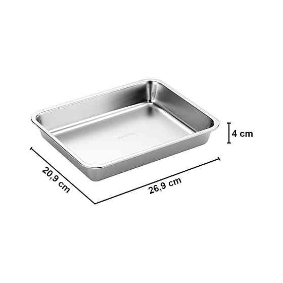 Піддон з нержавіючої сталі для гриля SANTOS, малий, 26,9 х 4 х 20,9 см 899416 Код: 010978 Рівне