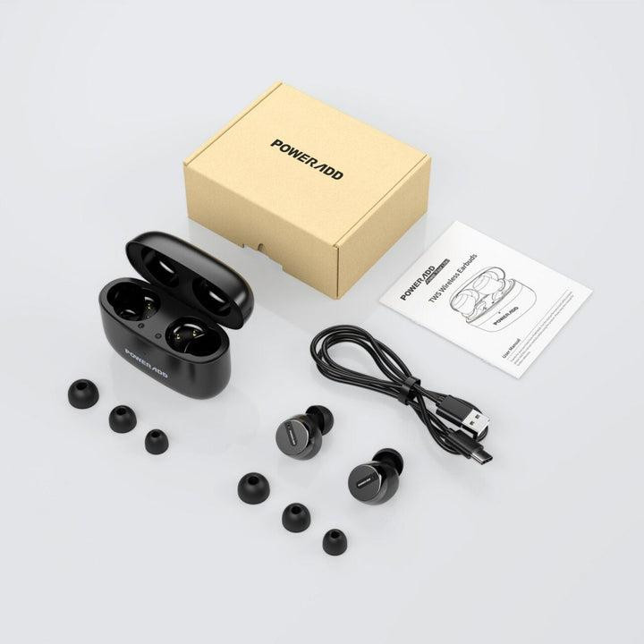 Беспроводные наушники Poweradd S12 TWS Bluetooth 5.0 спортивные влагозащищенные IPX8 с сенсорным управлением черные Киев - изображение 9