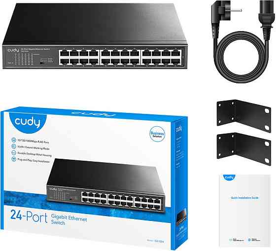 Комутатор Cudy GS1024, 24 портовий Gigabit Metal Switch Вінниця