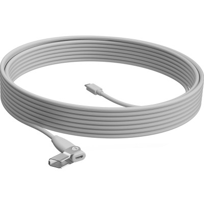 Кабель мультимедійний Logitech Rally Mic Pod Extension Cable Off White USB WW 10M (952-000047) Вінниця - фото 1