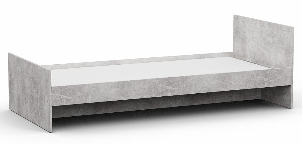 Ліжко односпальне L-12, Бетон, 2032х932х650 Львів - фото 1
