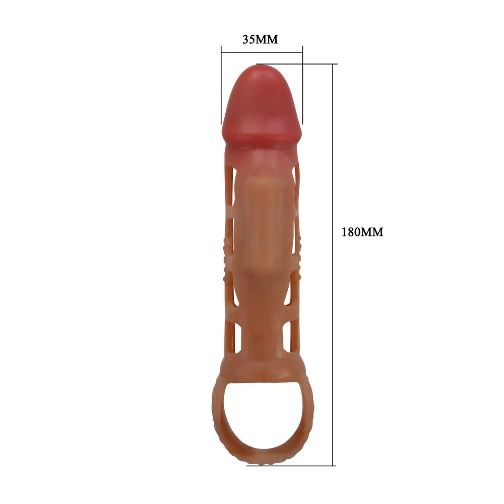 Насадка-презерватив с вибрацией PRETTY LOVE - Preston Penis sleeve, BI-026209-2 Sex Aura Киев - изображение 8