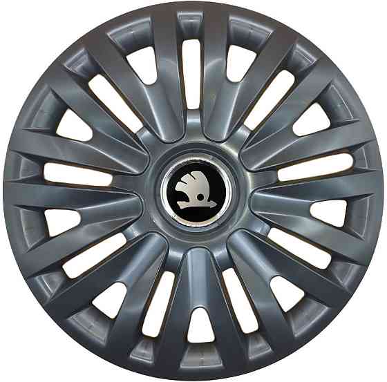 Автомобільні модельні ковпаки R15 SJS Skoda 313 4шт, чорні Київ