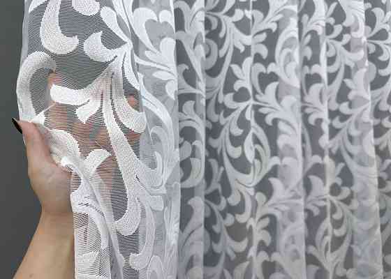 Тюль VR-Textil 1147т Жакард Білий 250х270 см (42-0870) Київ