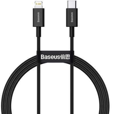 Дата кабель USB-C to Lightning 0.5m 3.0A PD Superior Series Black Baseus (CATLYS-C01) Винница - изображение 2