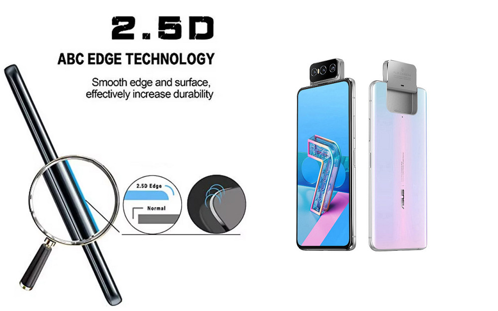 Защитное стекло ArmorGlass для Asus ZenFone 7, Zenfone 7 Pro – устойчивое к царапинам и ударам Киев - изображение 2