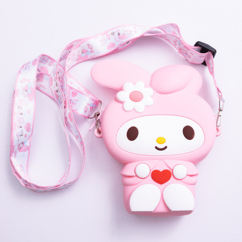 Дитяча силіконова сумочка-гаманець з поп-іт 15*10*3 см Рожевий HP-55-8P Київ - фото 1