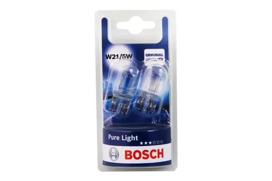 Лампа 12В безцок. 21/5 Вт W21/5W Bosch (2 шт.) Винница