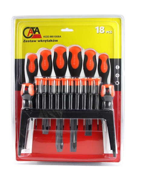 Набор магнитных отверток на подставке 18 элементов Mar-Pol (M61008A) Оранжевый Нововолынск - изображение 8