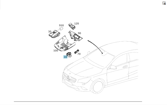 Mercedes-Benz  A2469012504 Датчик дощу та освітленості ML/GLE W166 GL/GLS X166 CLA C117 GLA X156 A-class W176 B-class W242 B-class W246 Одесса
