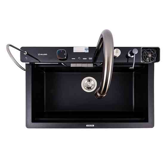 VALESO Гранітна мийка VALESO EVANORA 7546 матова Чорна Київ