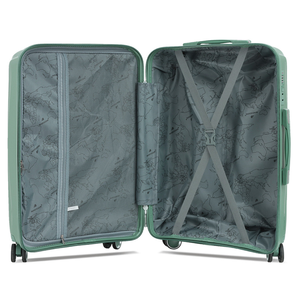 Валіза поліпропіленова MADISSON 51103 велика 77 см зелена Київ - фото 20