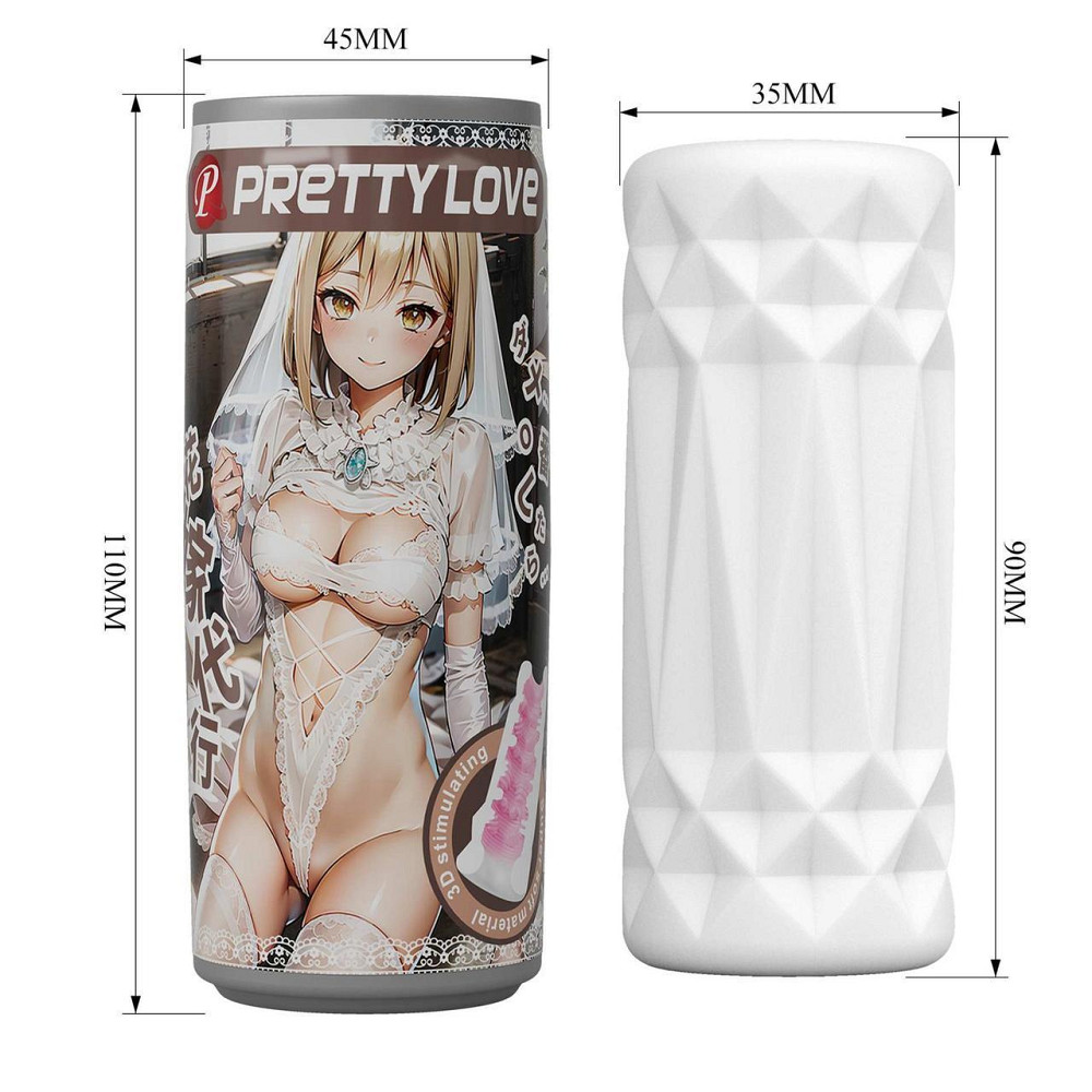 Мастурбатор - Pretty Love Pop-Top Can Masturbator White Sex Aura Киев - изображение 8