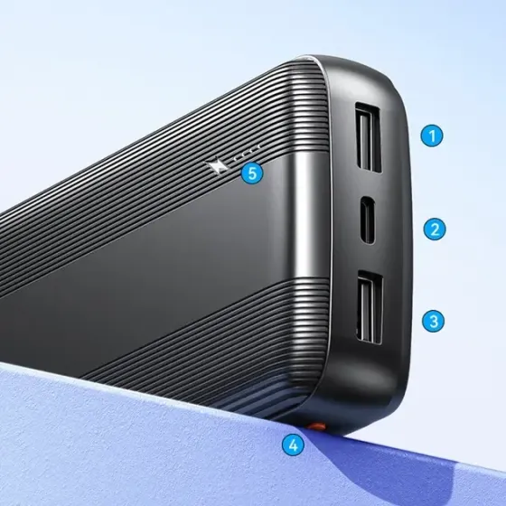 Портативный аккумулятор AWEI P20K 10000mAh 2USB / Повербанк для телефона Коломыя