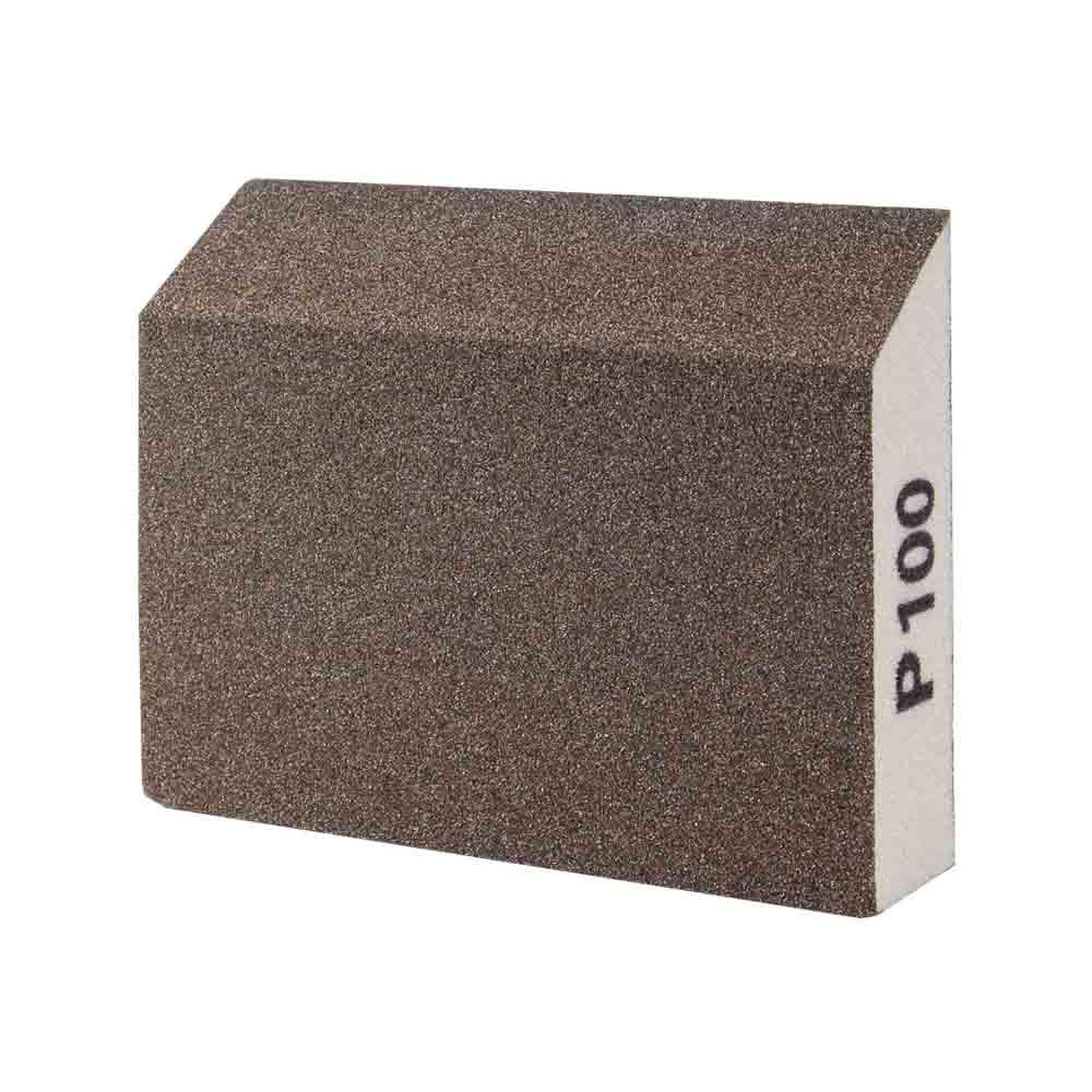 Губка шлифовальная четырехсторонняя угловая 110×90×25мм P100 SIGMA (9130461) Ровно - изображение 2