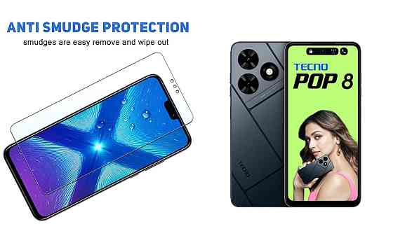 Защитное стекло NeoGlass для Tecno POP 8 – ультрапрозрачное и устойчивое Киев