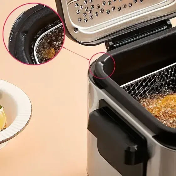 Фритюрница для дома на 1,5 л Crownberg CB 5542, 1200 Вт для картошки фри, нагетсов Коломыя