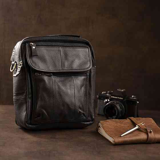 Сумка мужская флотар Vintage 14763 Черная Киев