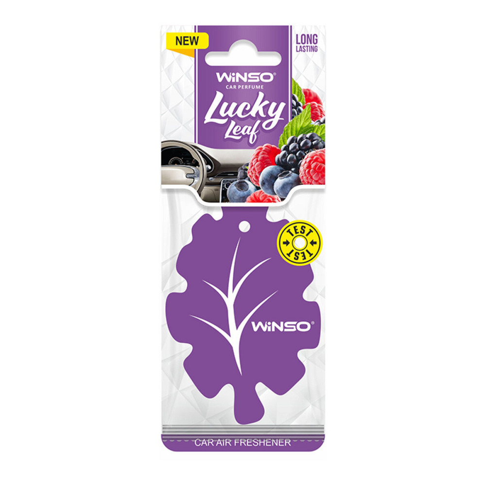 Освежитель воздуха WINSO Lucky Leaf, целлюлозный ароматизатор, Wildberry Киев - изображение 1