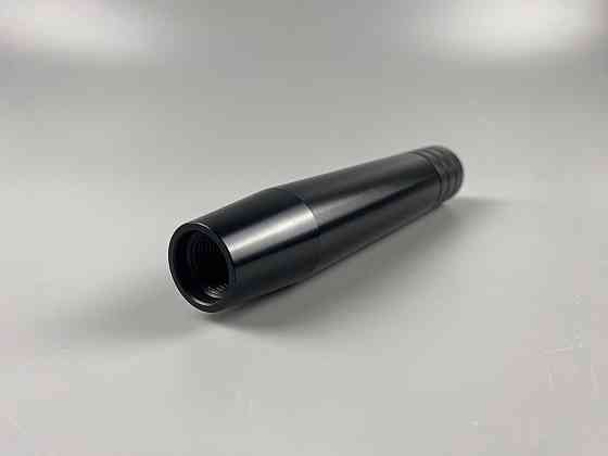 Насадка для важеля КПП чорна 13 см, ергономічна ручка для коробки передач із 3 універсальними штуцерами Мукачево