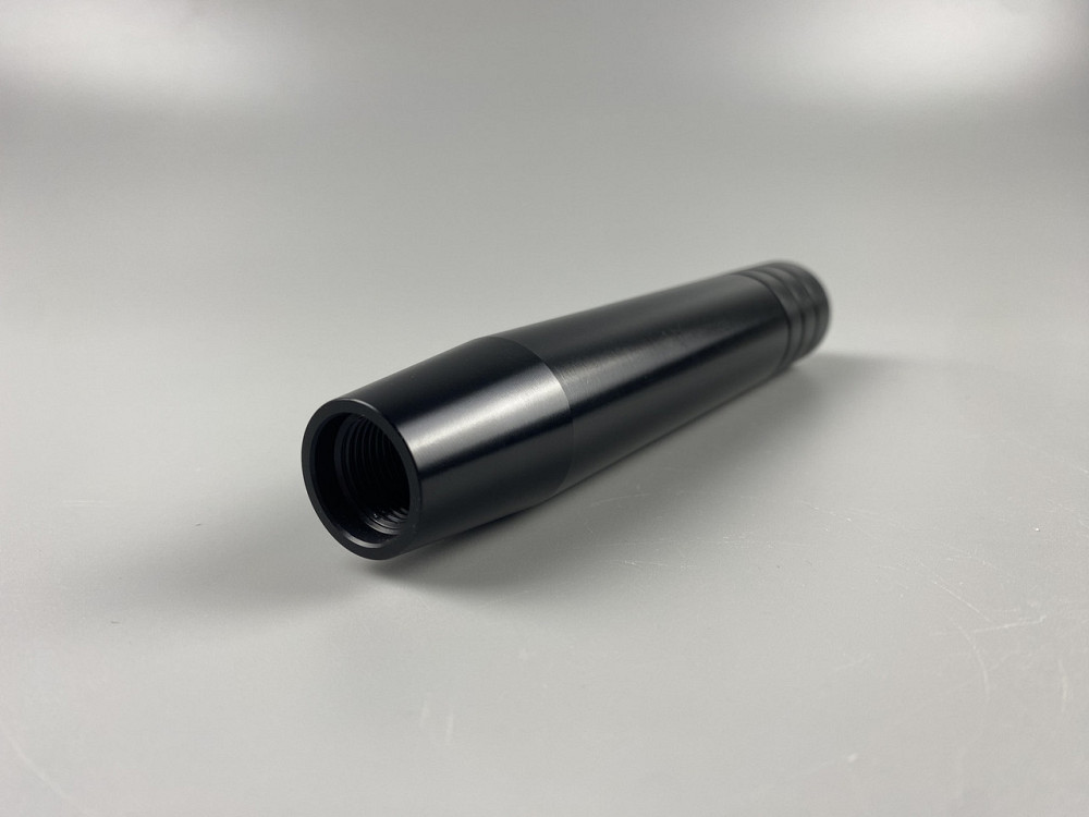 Насадка для важеля КПП чорна 13 см, ергономічна ручка для коробки передач із 3 універсальними штуцерами Мукачево - фото 3