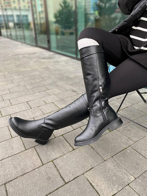 Чоботи жіночі M.KRAFT 9551 чорні (зима євро-хутро, шкіра натуральна) (6171) Коломыя - изображение 3