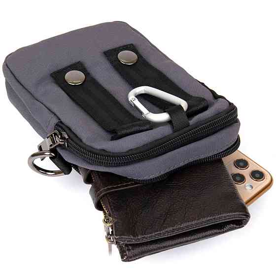 Сумка на пояс нейлон Сіра (Vintage) Київ