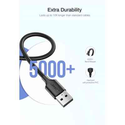 Дата кабель USB 2.0 AM to Micro 5P 0.5m 2A US289 black Ugreen (60135) Вінниця
