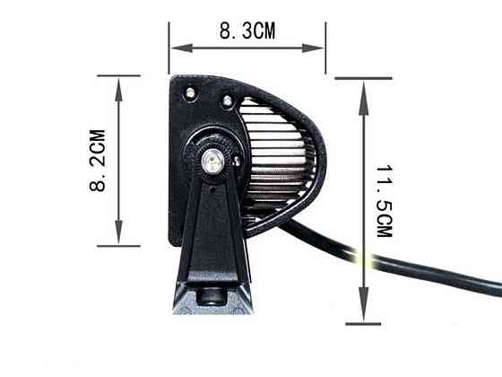 Світлодіодна балка (люстра) AllLight HP-240W ближнє+дальнє WHITE 12/24V Харків