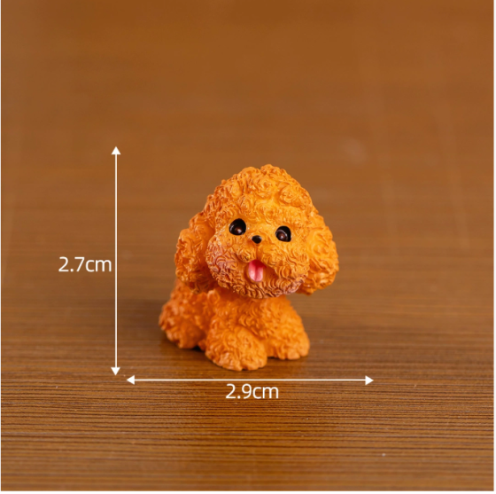 Мініатюра Песик 2.7 х 2.5 см Золотистий ретривер Тедді Одеса
