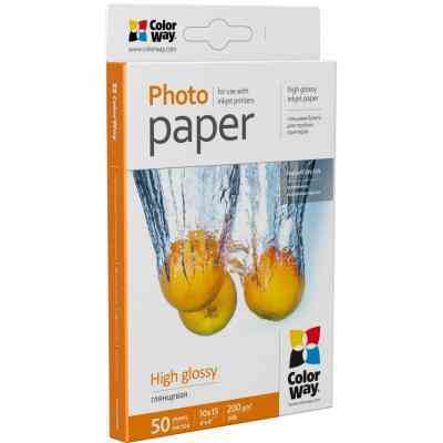 Фотопапір ColorWay 10x15 200г glossy, 50с (PG2000504R) Вінниця