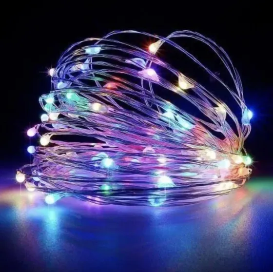 Гирлянда-роса (Copper Wire) 50M-1 внутренняя, пров.:прозрачный, 5м (Разноцветная) 7742 Киев
