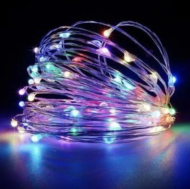 Гірлянда-роса (Copper Wire) 50M-1 внутрішня, пров.: прозорий, 5 м (Різнобарвна) 7742 Київ - фото 2