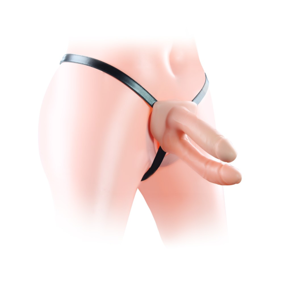Двойной страпон Unisex Hollow Strap On Sex Aura Киев