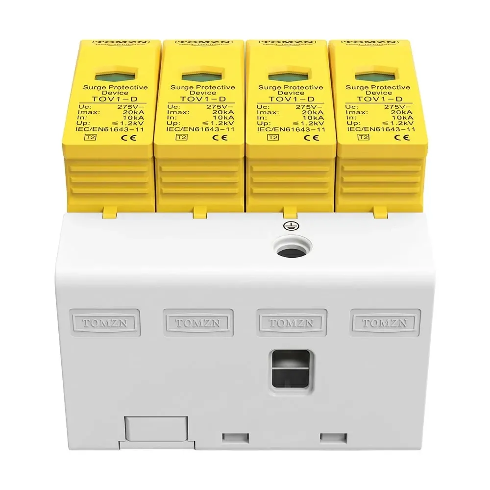 Обмежувач напруги TOMZN TOV1-20/4P 275V AC 10-20kA під DIN-рейку 4 полюси (51-00128) Киев - изображение 7