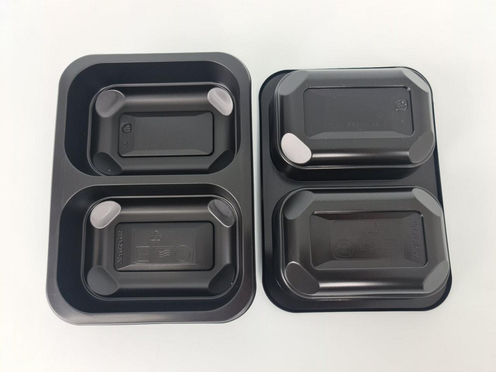 Ланчбокс T-2 187/137/36 чорний PP PL (50 шт.) Харків - фото 2