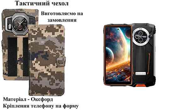 Тактический чехол для Blackview BV6900, крепится к снаряжению на липучке Киев