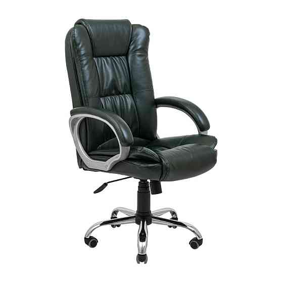 Офісне крісло керівника Richman California Хром M3 Multiblock Темно-зелений Дніпро