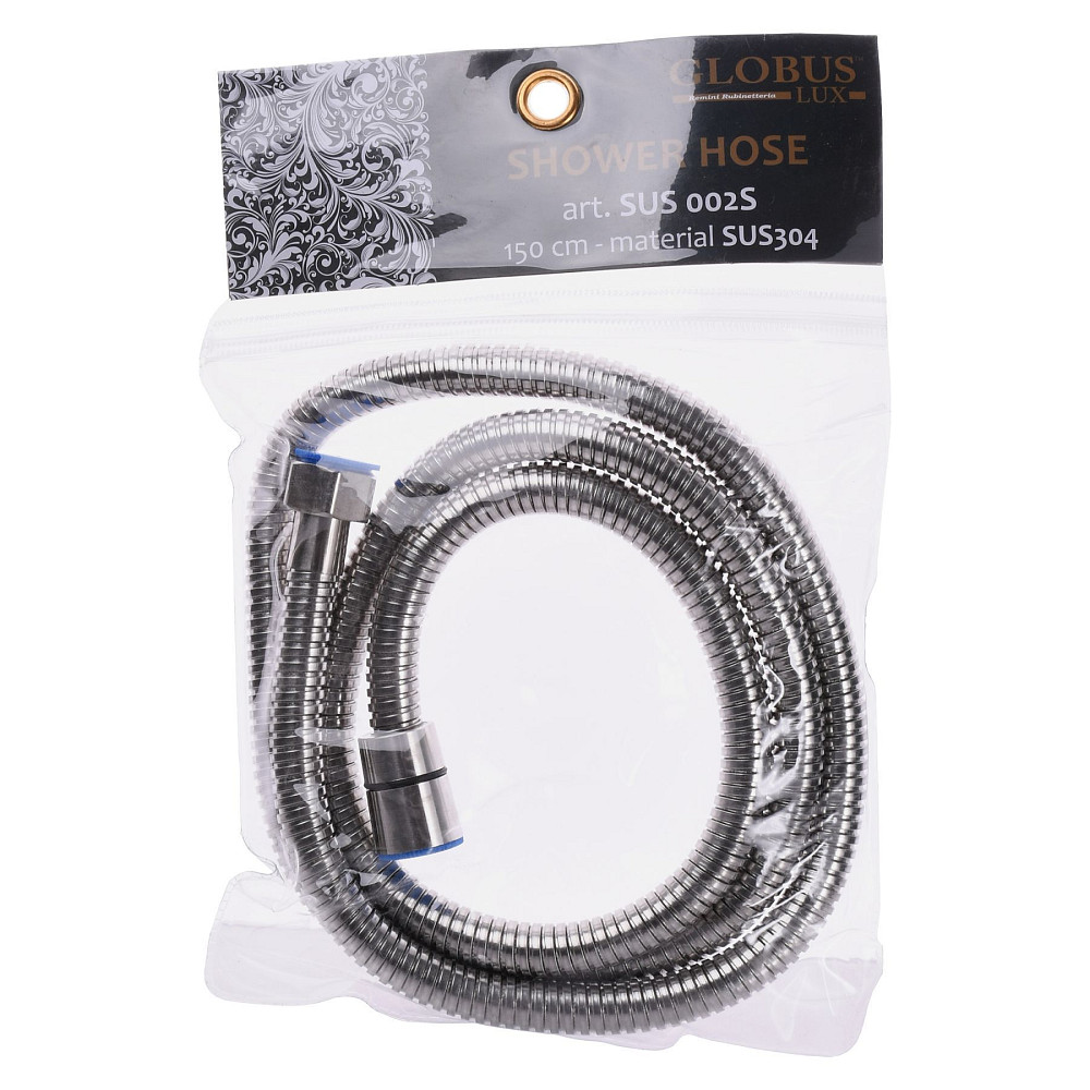 Шланг душовий Globus Lux SUS-002S-150- в упаковці NH Луцьк - фото 1