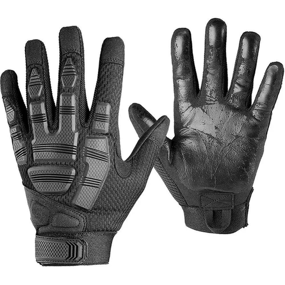 Рукавички повнопалі із захистом на липучці FQ16SDF007 Чорний, XL Вінниця - фото 4