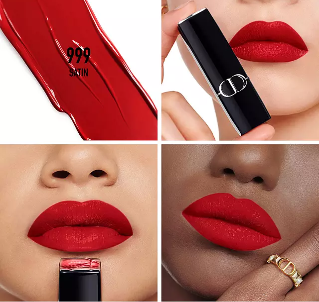Помада для губ Dior Rouge Dior Satin 999 Славянск - изображение 4