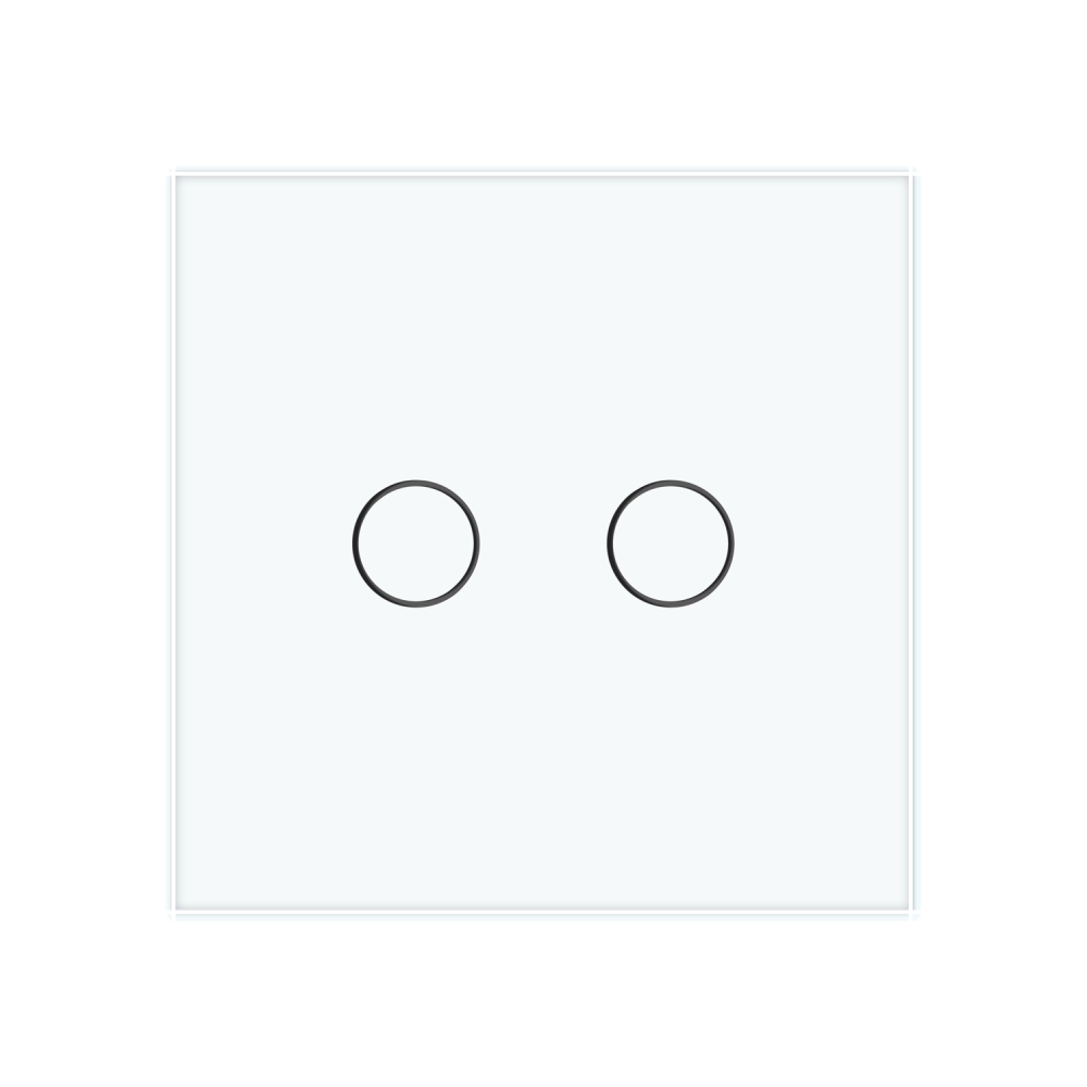 LIVOLO Розумний сенсорний прохідний/перехресний EC вимикач 2 сенсора Livolo білий скло (VL-M7FC Коломия - фото 6