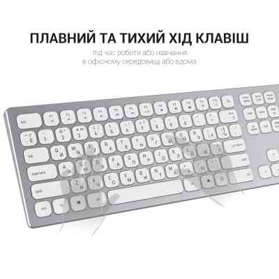Клавіатура OfficePro SK1550 Wireless White (SK1550W) Вінниця