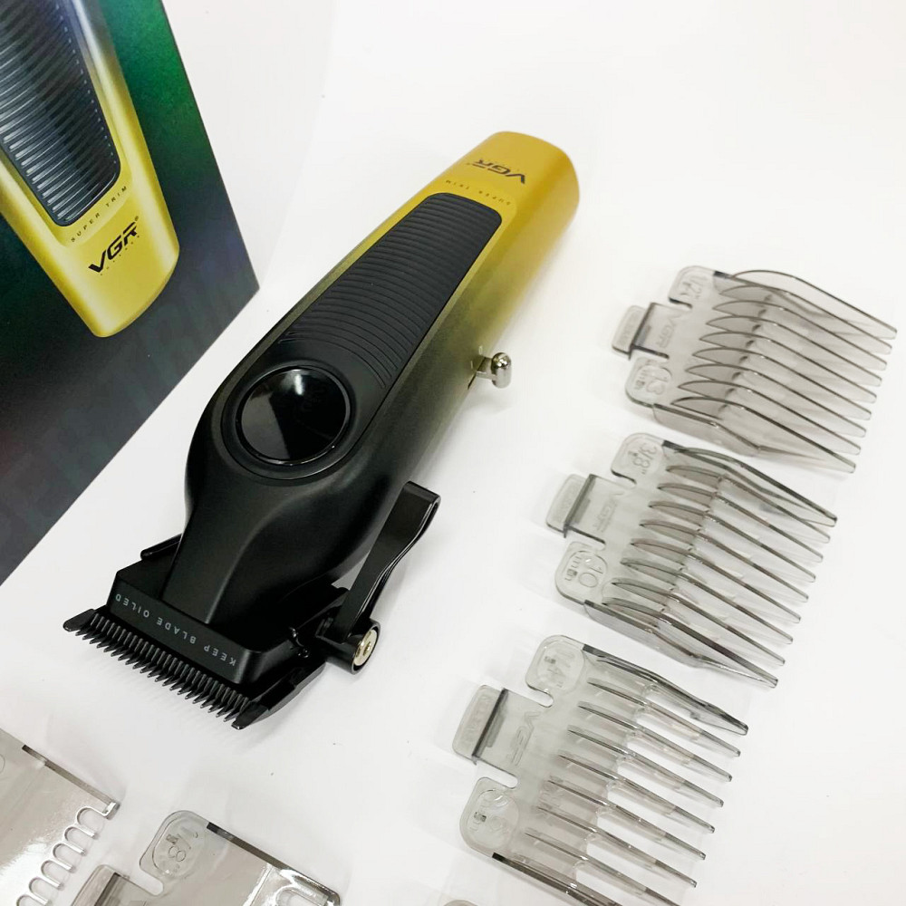 Професійна машинка для стрижки волосся та бороди VGR, Акумуляторна універсальна машинка для стрижки QM-73 Львів - фото 12