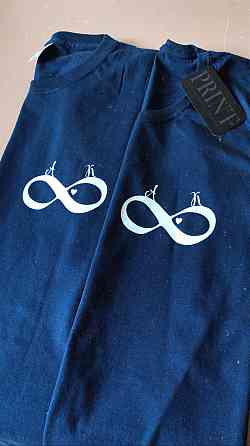 Парні футболки для хлопця та дівчини з нанесення Ваших ініціатив Чернівці