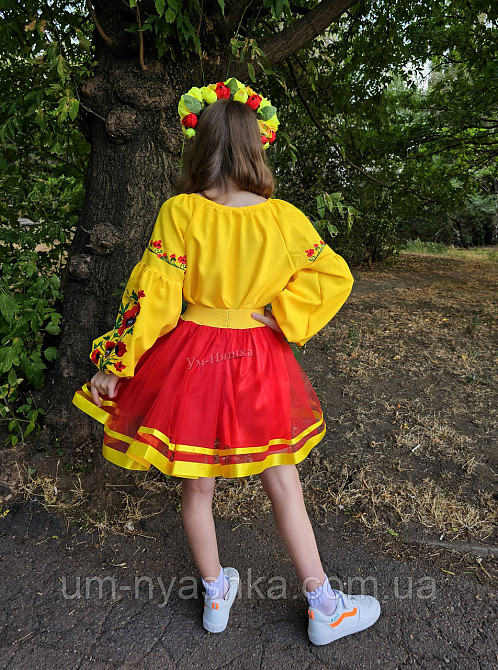 Вишиванка жовта з маками для дівчинки Кривий Ріг - фото 5