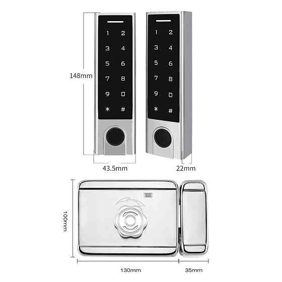Беспроводной биометрический комплект контроля доступа SEVEN LOCK SL-7701F Киев